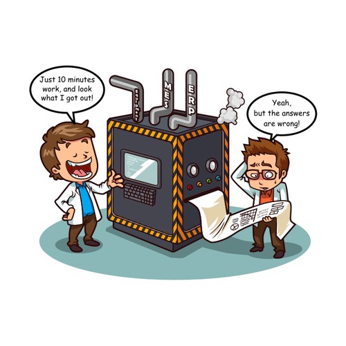 Simple Colored Cartoon: “BEWARE THE BLACK BOX”