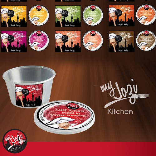 Create a label for new food brand