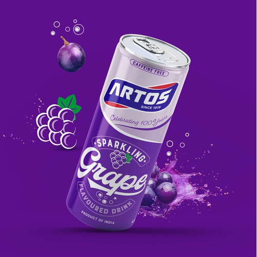 Label design / ARTOS / Sparkling drink