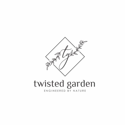 Logo design for twisted garden