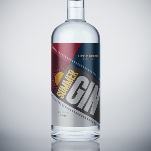 Diseño de etiqueta Gin