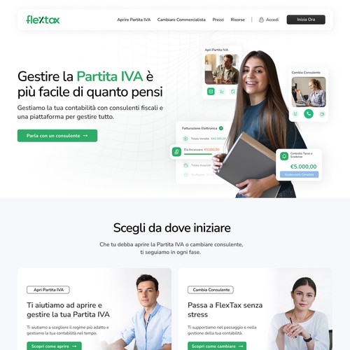 FlexTax Homepage Redesign