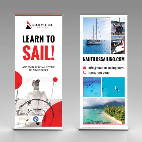 Nautilus Sailing Pull-up Banner