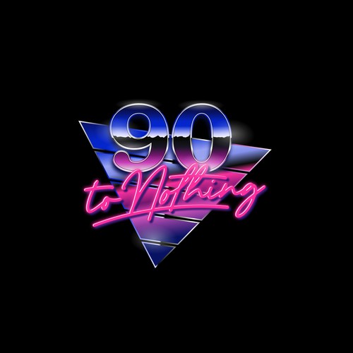 90's lettering logo design