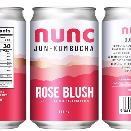 Kombucha can label