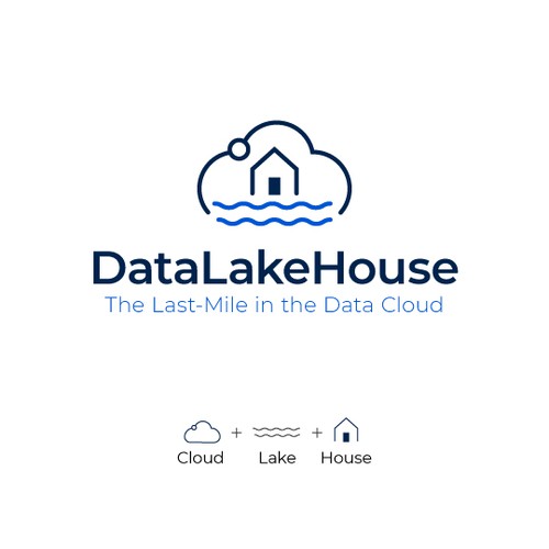 Clean Logo design for cloud data company 