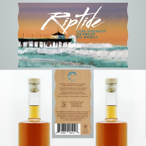 Riptide Whiskey Label