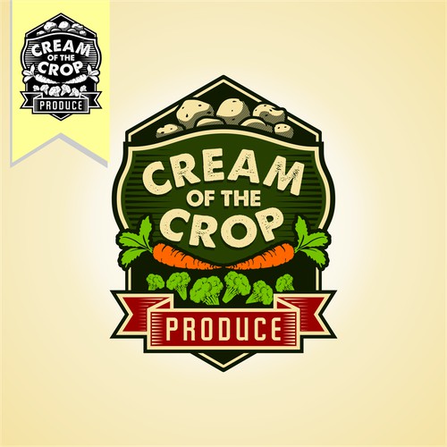 Create a fresh and eye catching design for produce 