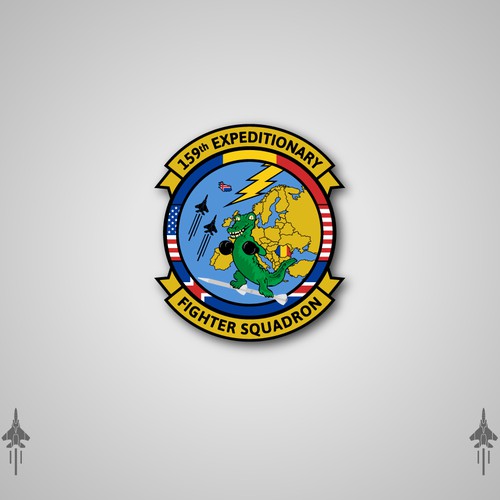 Emblem for pilot fighter squadron.