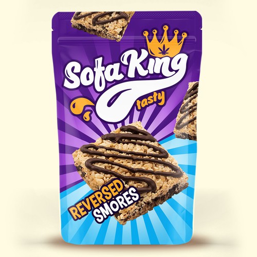 Modern, vibrant package design concept for SofaKing