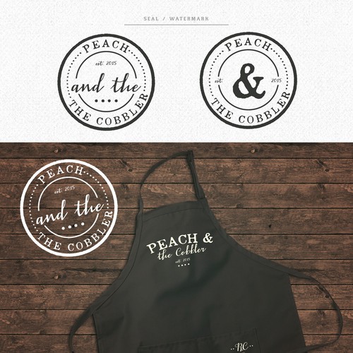 Vintage food blog logo