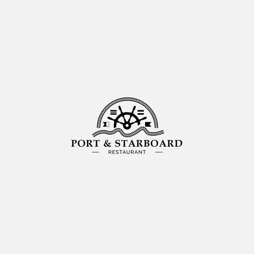 Logo for seafood restaurant on the beach