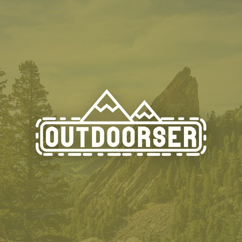 Outdoor website logo concept