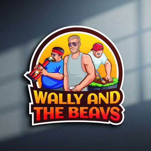 I created a team logo for "Wally and the Beavs".