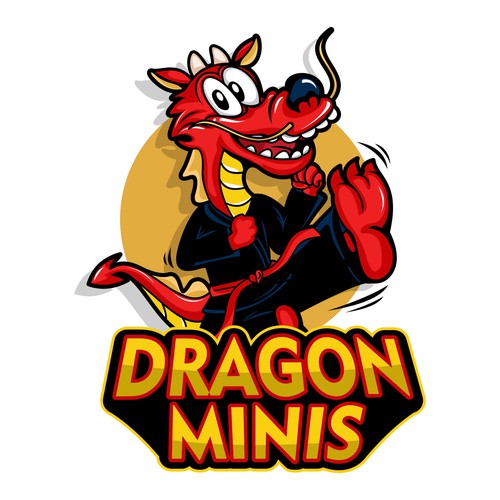 Custom Dragon Sport Mascot Logo
