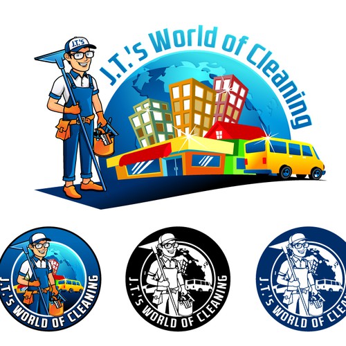 J.T.'s World of Cleaning logo