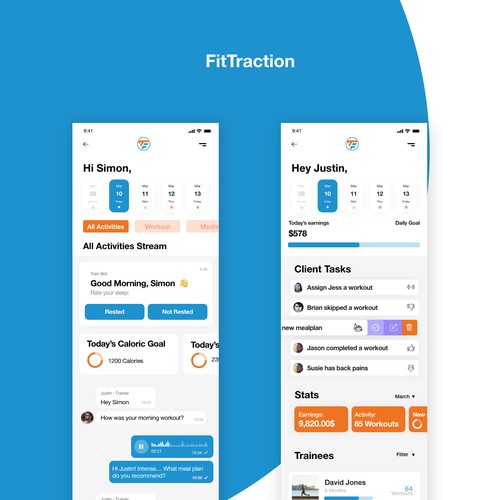 Fitness App Design