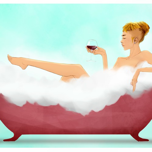 girl in a bathtub