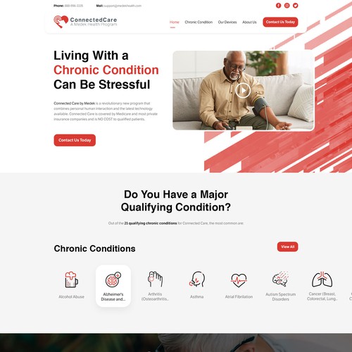 We need a stunning website redesign for Connected Care