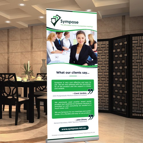 Roll-up Banner design for Sympose