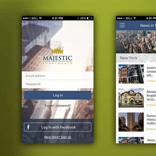 Create an app for a real estate community.