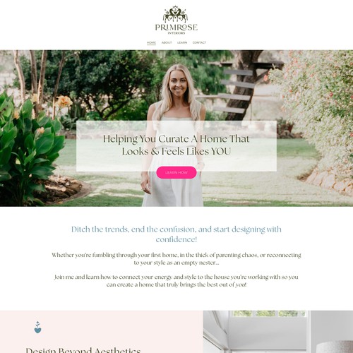 Website for Interior Designer & Human Design Coach