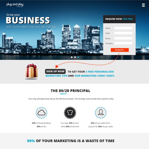 Modern Landing Page Design 