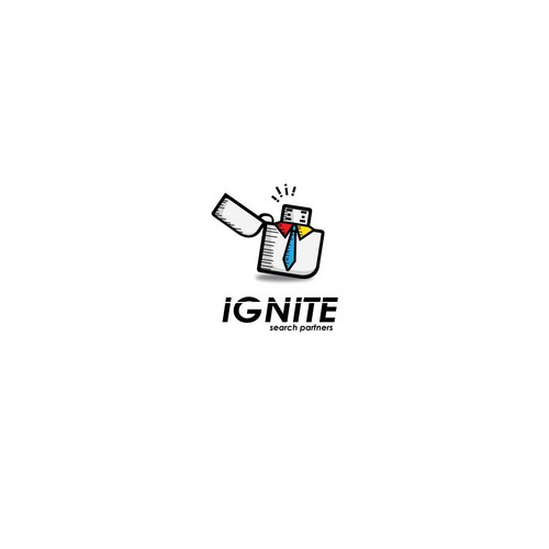 Logo concept for ignite search partners