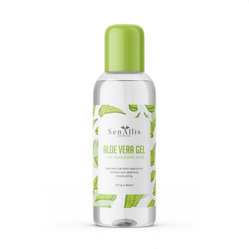 Aloe Vera Gel Label Design