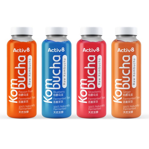 Kombucha Drink label