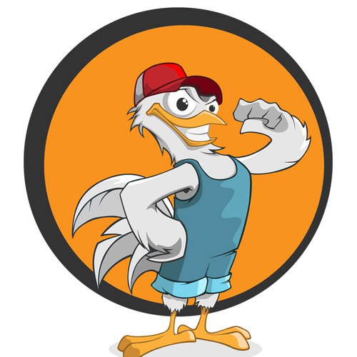 Chicken mascot for fullredneck.com