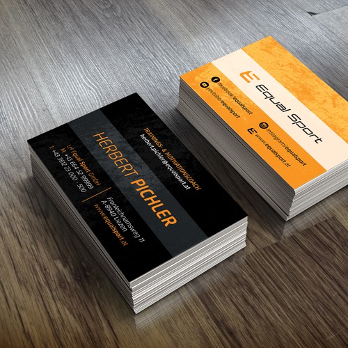 Equal Sport Business Card design