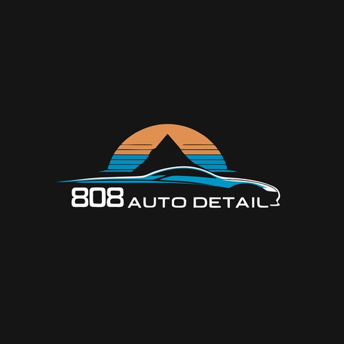 808 AUTO DETAIL - A car detailing company logo