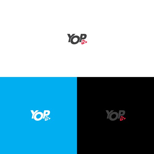 Yop TV logo design