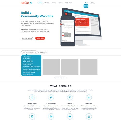 GROU.PS Homepage Redesign