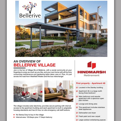 Design a Real Estate Print ad for a retirement village