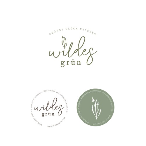 Logo design for courses around edible plants, healings plants und natural cosmetics