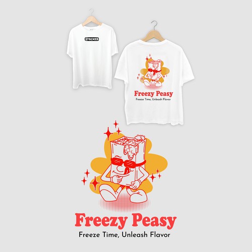 Freezy Peasy T Shirt Design
