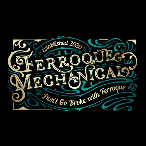Art Nouveau Logo for a Trades Company