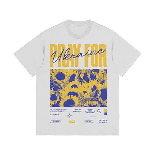 Pray for Ukraine t-shirt design