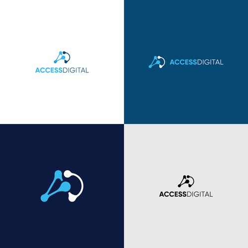 Simple clean logo for digital platform