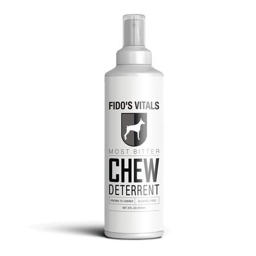 FIDO'S VITALS - CHEW DETERRENT BOTTLE LABEL