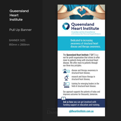 Queensland Heart Institute | Pull Up Banner