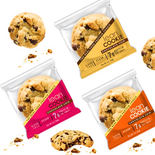 Packaging for protein lean cookies