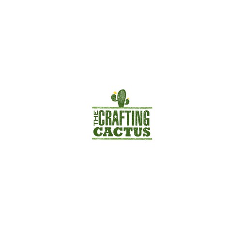 The Crafting Cactus DIY Craft Bar Logo Concept