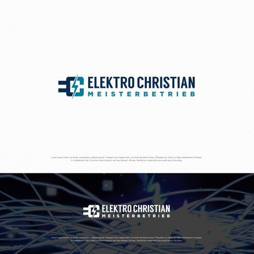 Letter logo for Elektro Christian