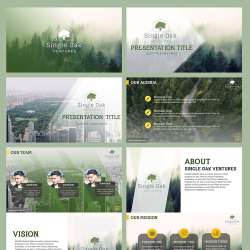 Presentation template for Single Oak Ventures