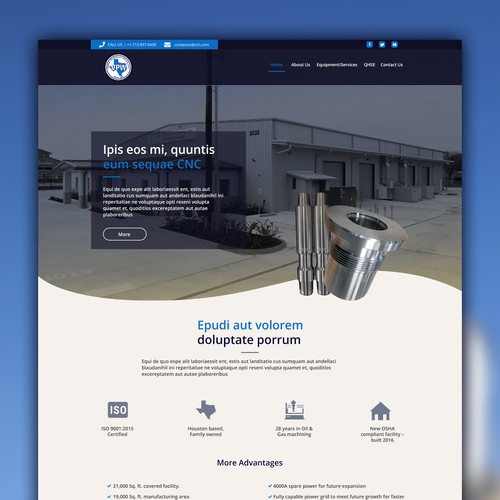 Responsive Website Design For CNC Warehouse Company