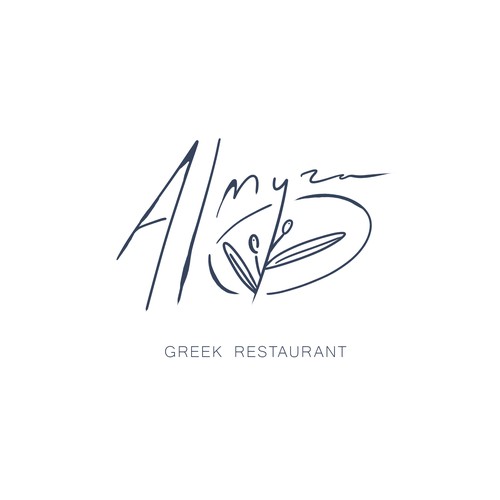 Greek restaurant logo design