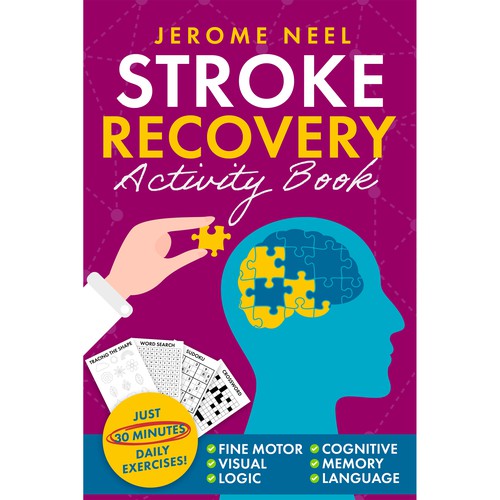 Simple book cover about stroke recovery